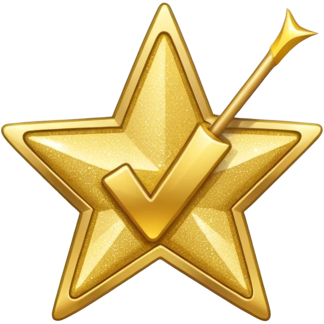 glitter checkmark emoji