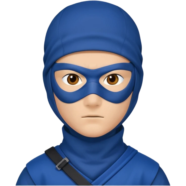 ninja in blue outfit emoji