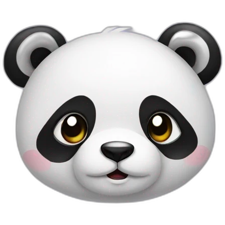 Panda love emoji