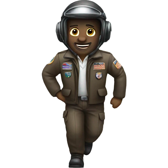 full body pilot moving around  emoji