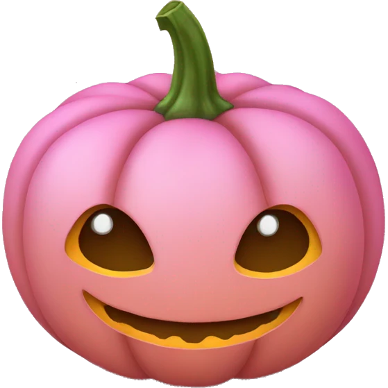 pink pumpkin  emoji