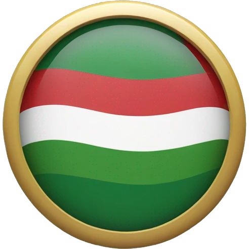 Hungarian flag with sun on it emoji