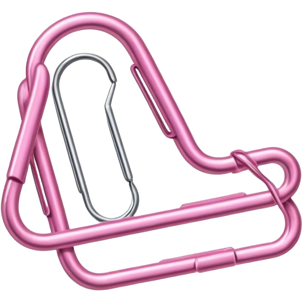 pink paperclip emoji