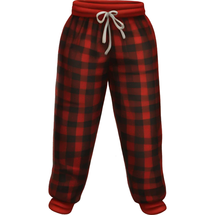 Red and black pj pants emoji