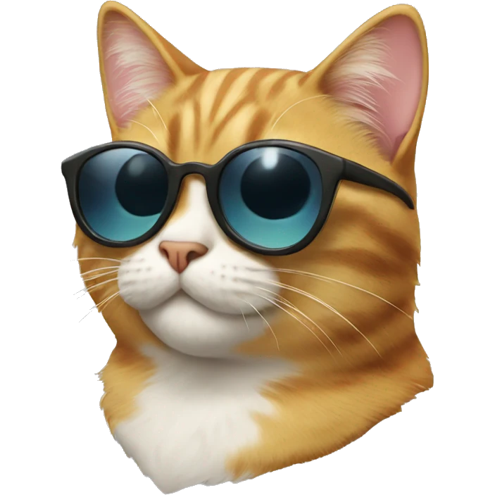 Cat with sunglasses emoji