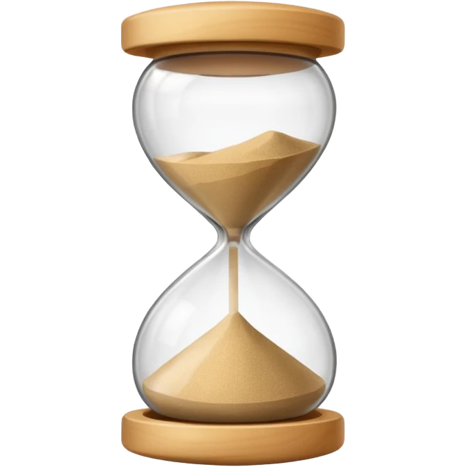 sand timer emoji