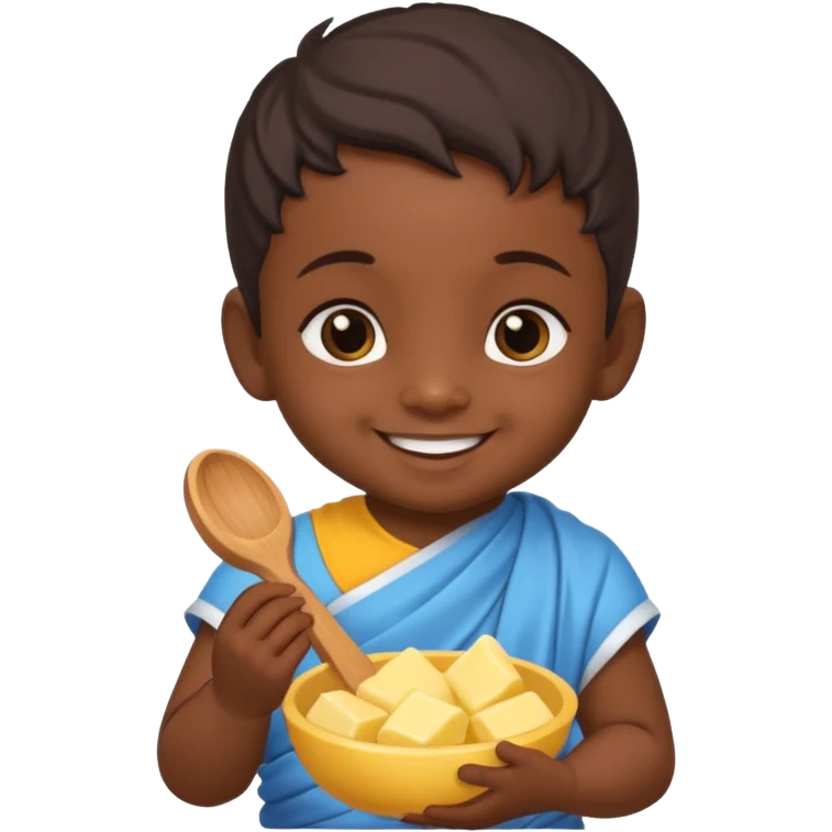 Naughty baby krisna emoji