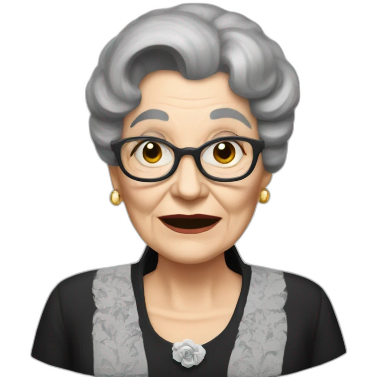 Abuela Addams emoji