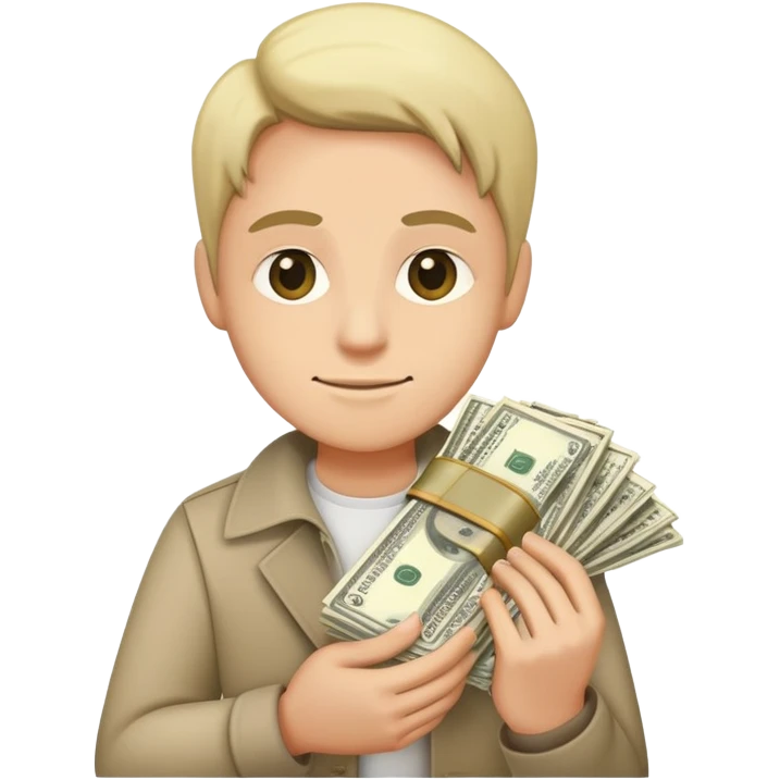 In love with money emoji
