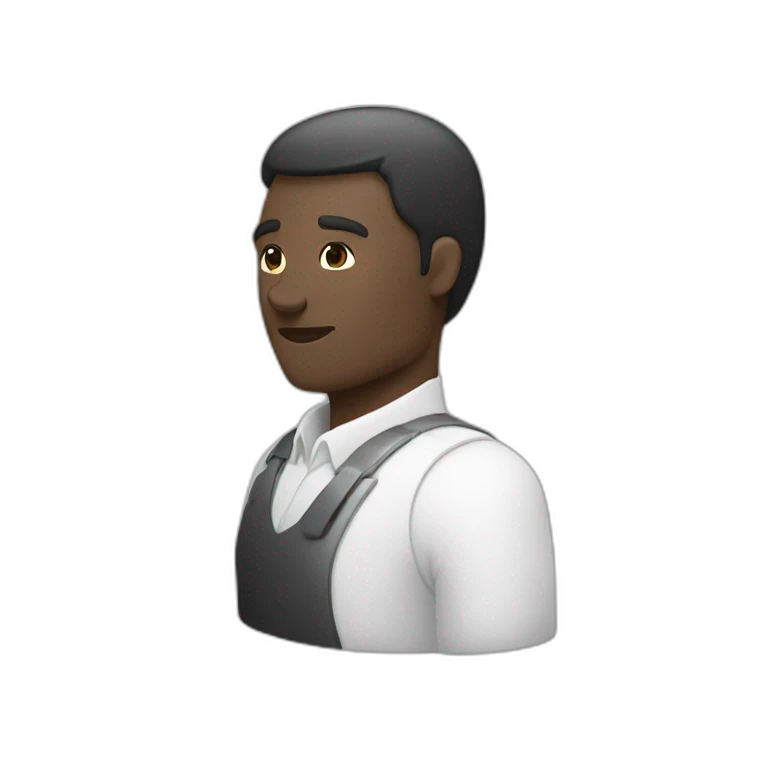 Un homme noir qui ce serre la main d'un homme blanc emoji