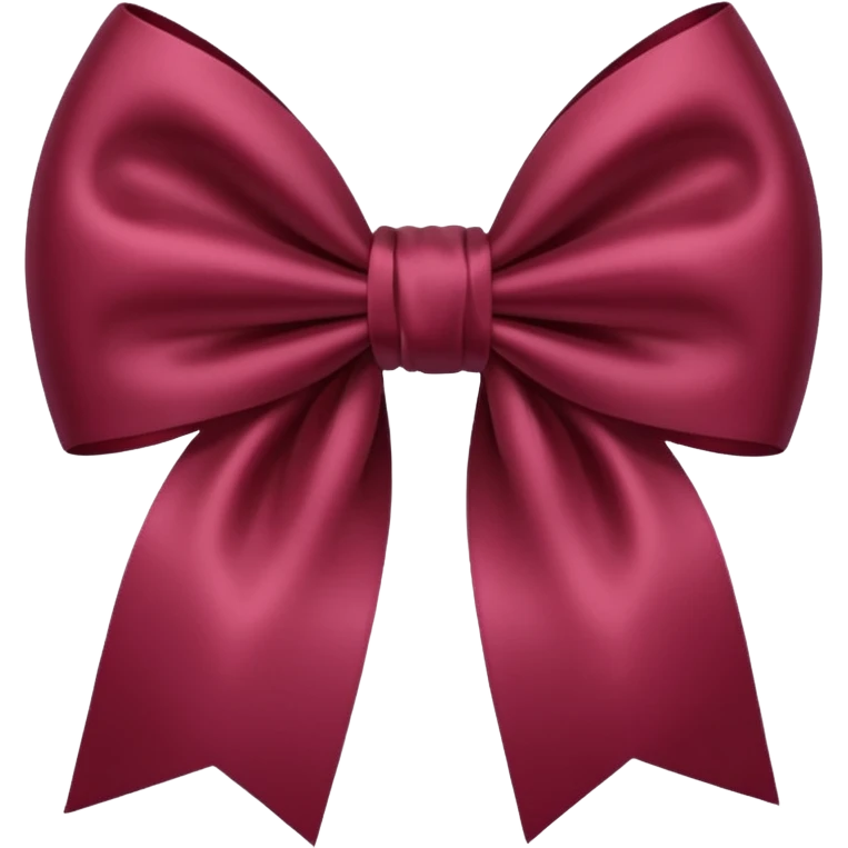 A beautiful bow but in burgundy  emoji