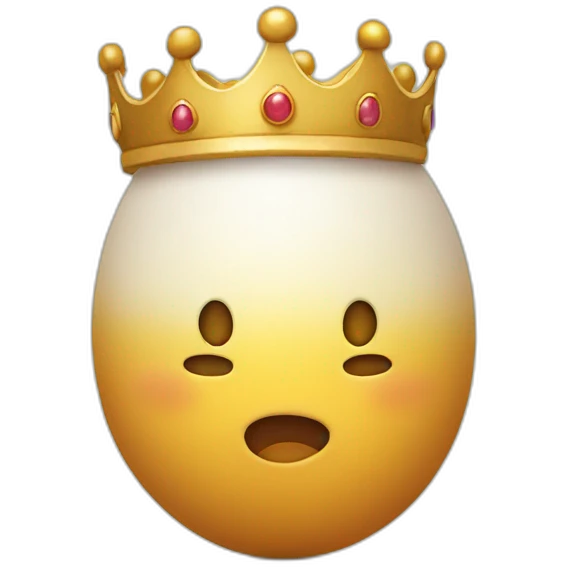 egg with a crown emoji