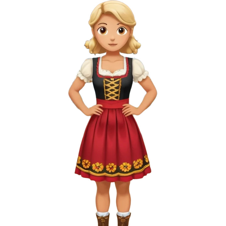 Germany dress strong girl gym emoji