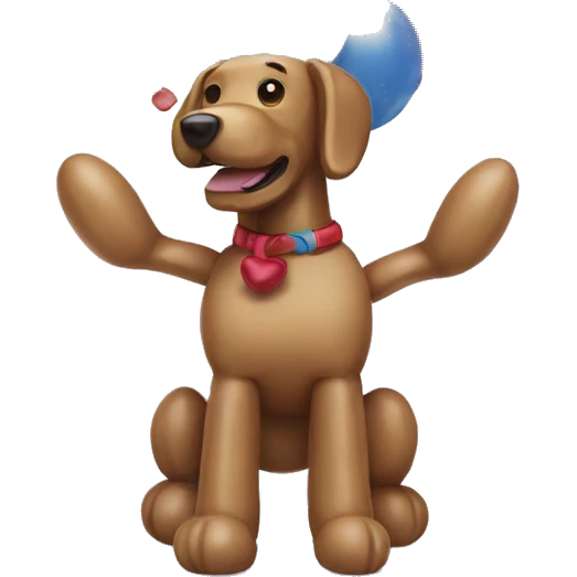 Balloon dog emoji
