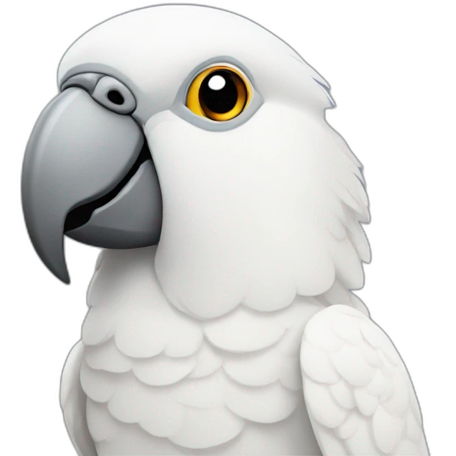Corella parrot emoji