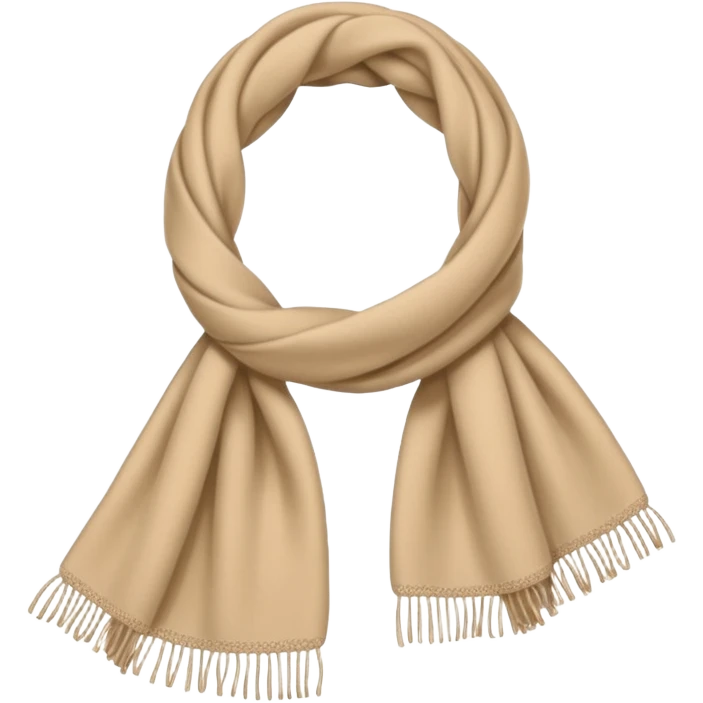 beige scarf emoji