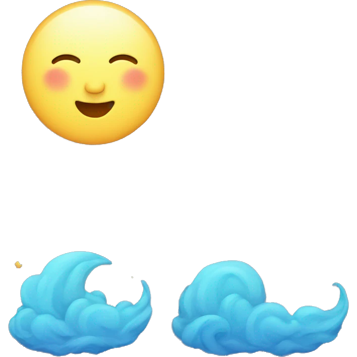 Moon ocean star sky emoji