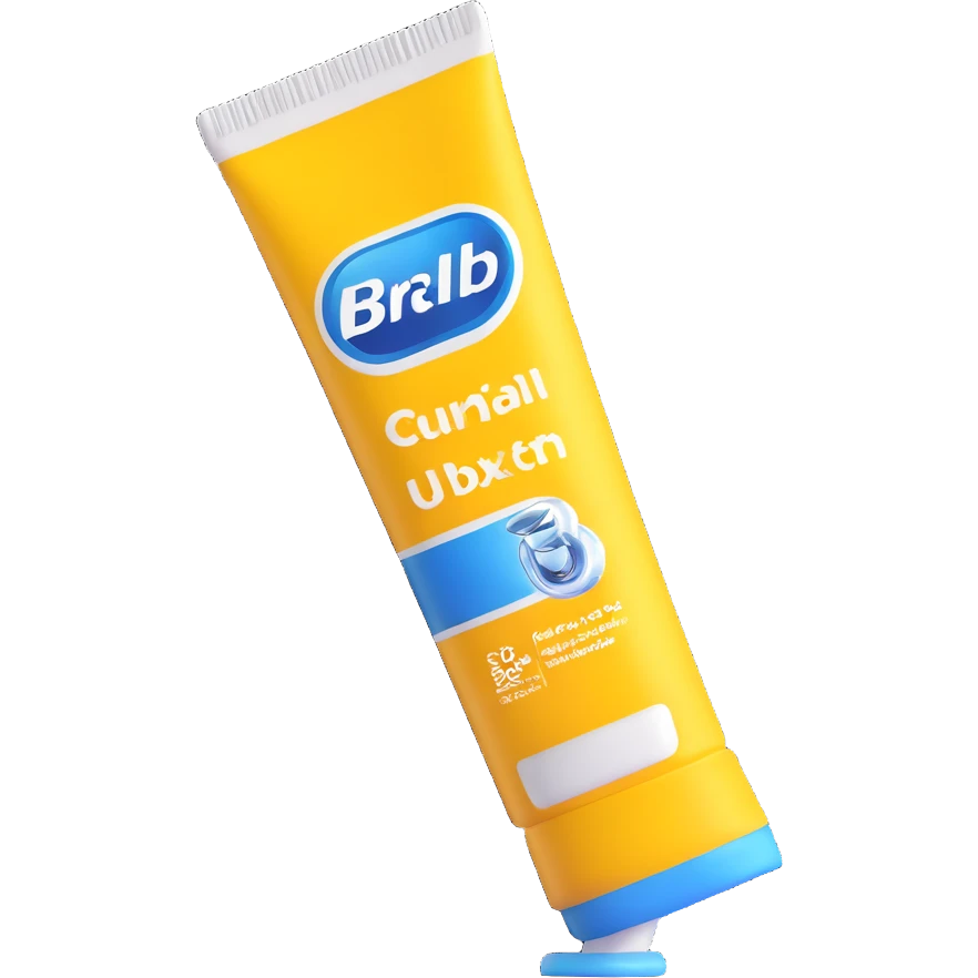 Oral-B toothpaste tube blue emoji