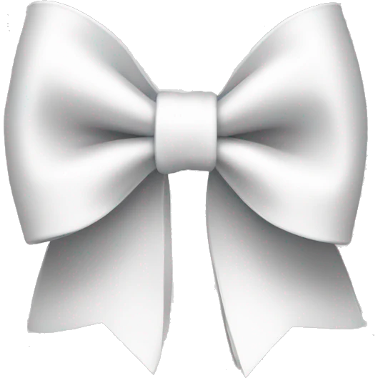 White bow emoji
