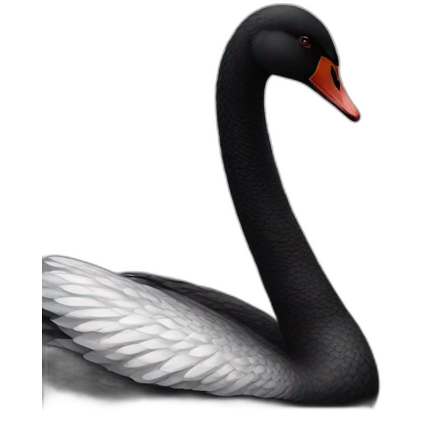 Black swan emoji