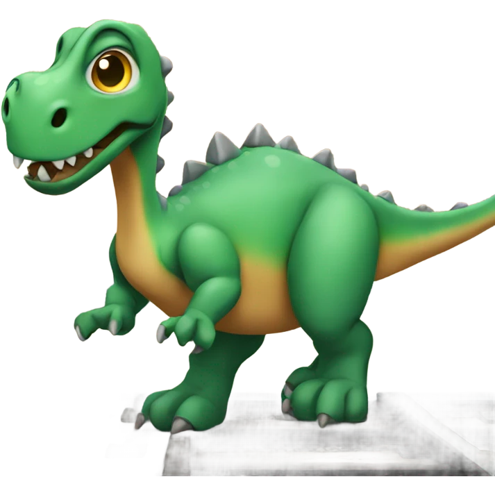 Dinosaur that has a train for legs emoji