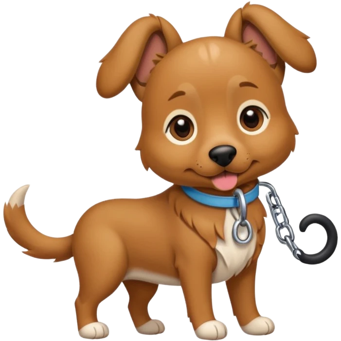 Dog on a leash emoji