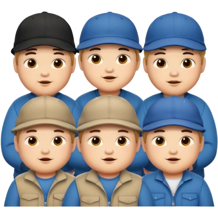 chubby boys wearing cap emoji