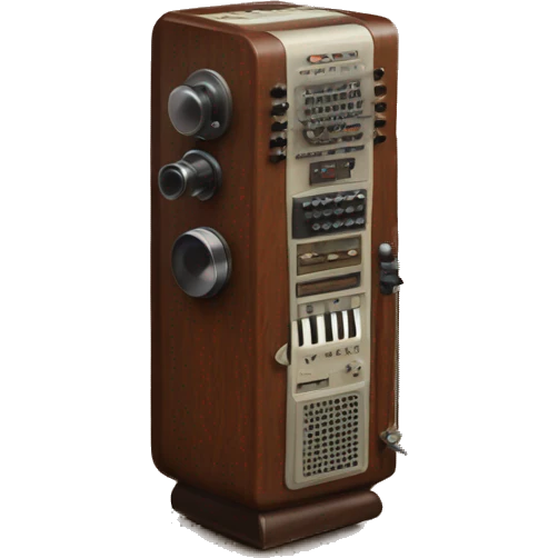 Vintage wood vinyl recorder  emoji