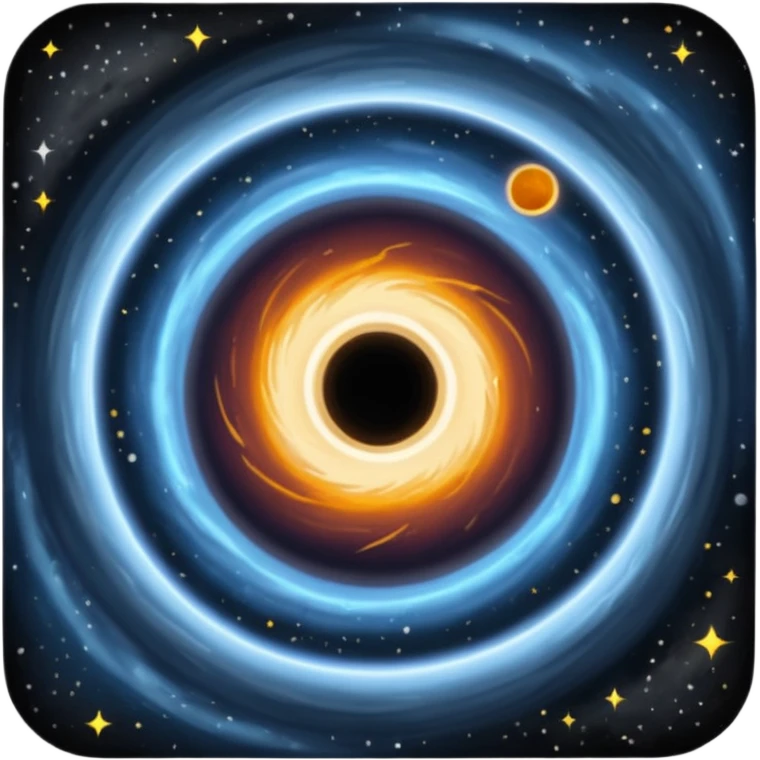 Black hole in space emoji