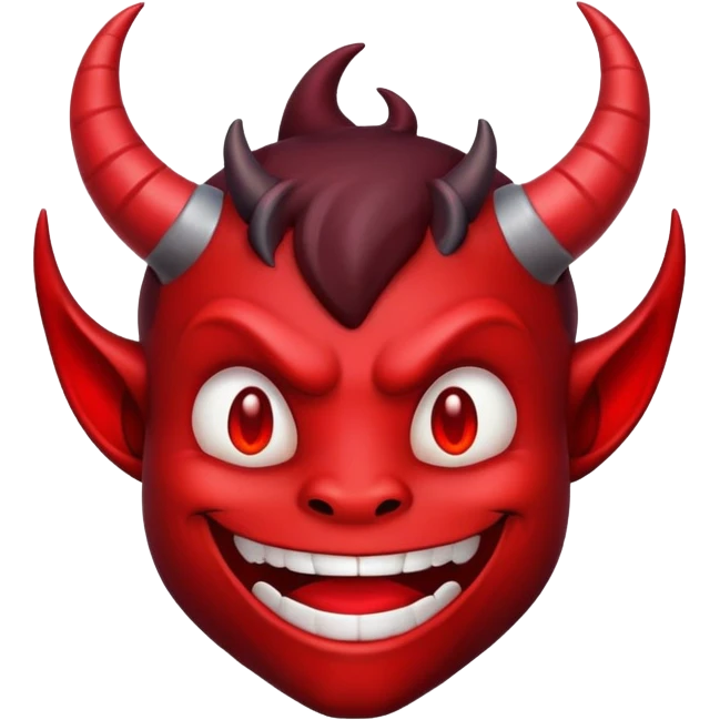 Créate an emoji with a satanic dark devil  emoji