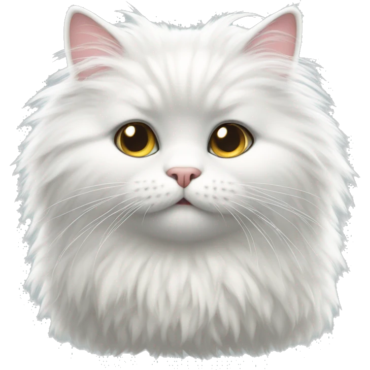 White fluffly cat emoji