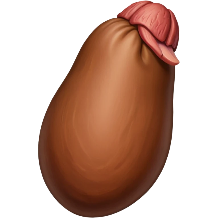 brown penis fully erect emoji