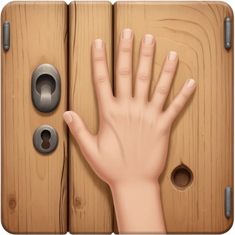 hand knock the door emoji