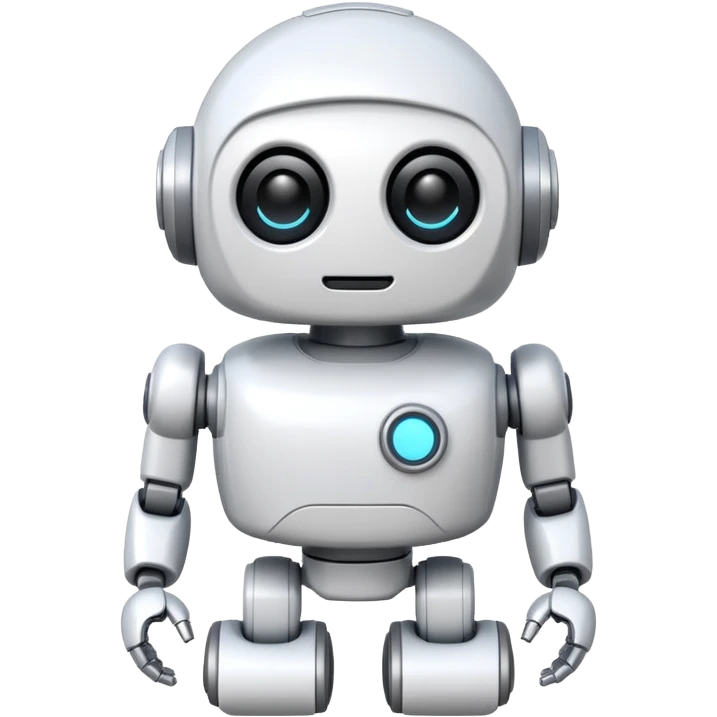 robot old cartoon simple toy white innocent round emoji