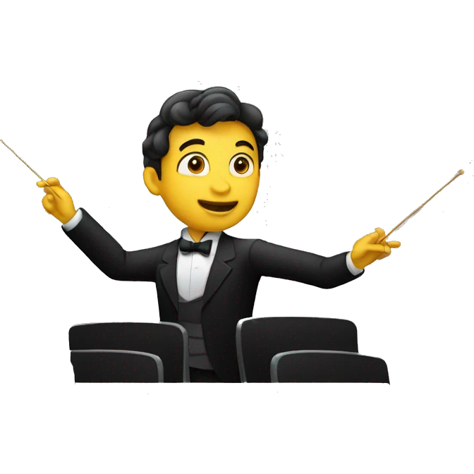 single orchestra  conductor emoji