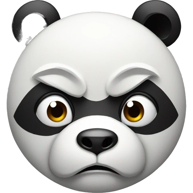 Angry panda emoji