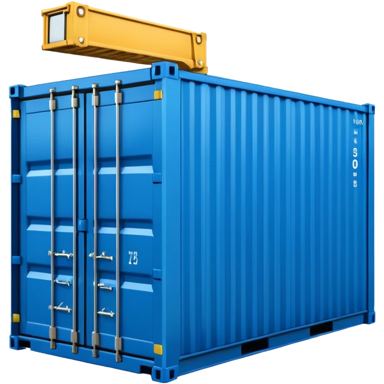 goods Contener emoji which is used for shipment of goods, single contaner emoji
