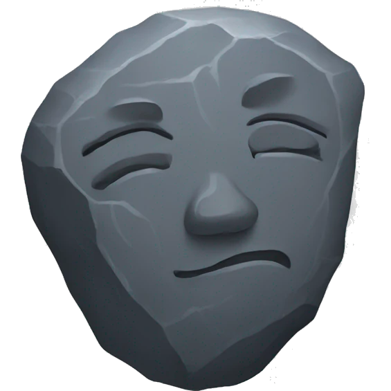 Rock emoji