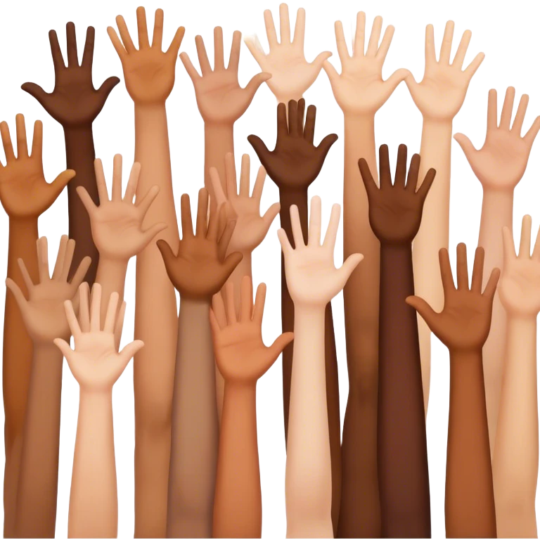 people with their hand up  emoji