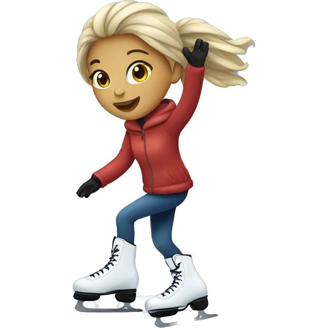 Girl ice skating  emoji