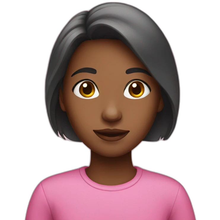 Girl in pink emoji