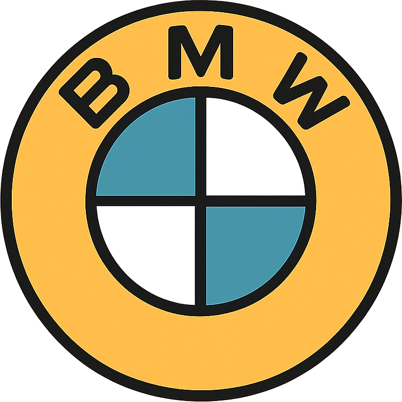 BMW logo with vibrant colors emoji