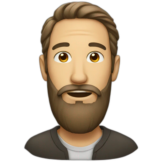 Man with beard emoji