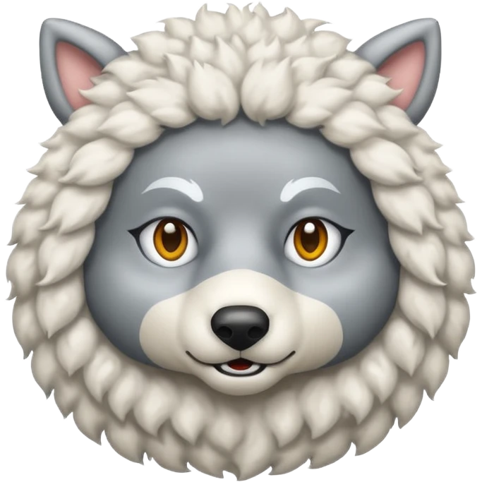 Wolf in sheep clothing 🐺 🐑 emoji