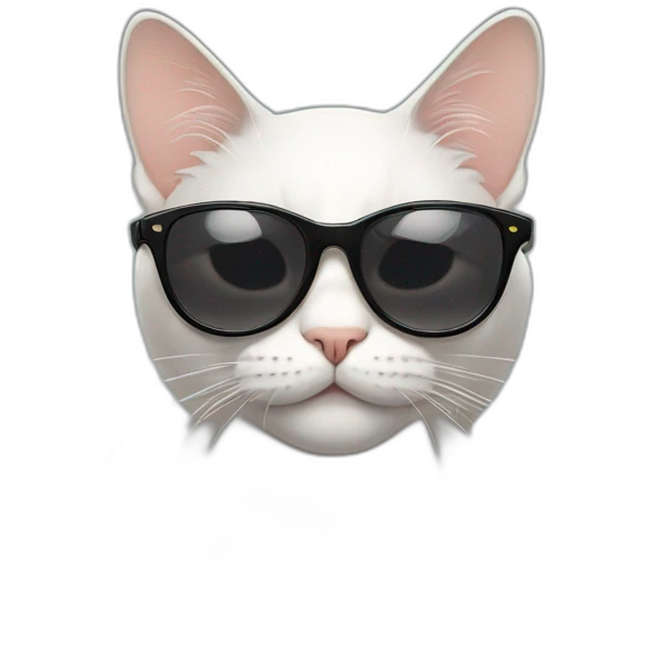 Cat with sunglasses emoji