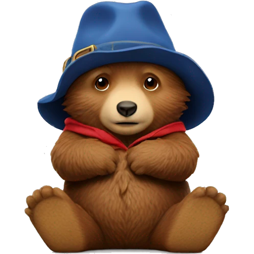 paddington-bear sitting emoji