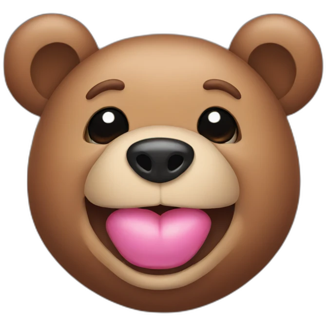 Bear lips emoji