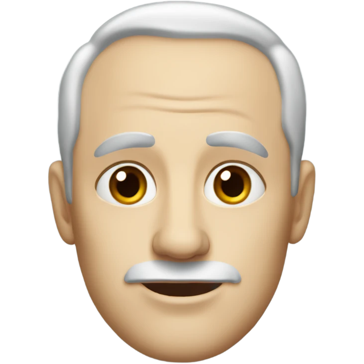 middle aged white man with receding hair line emoji