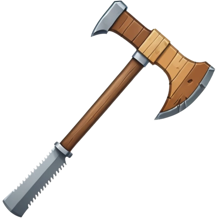 AXE IN THE STYLE OF THE MINECRAFT GAME emoji