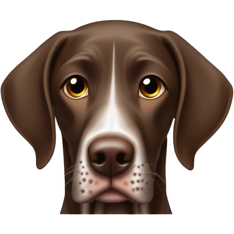 Brown German Shorthair Pointer  emoji